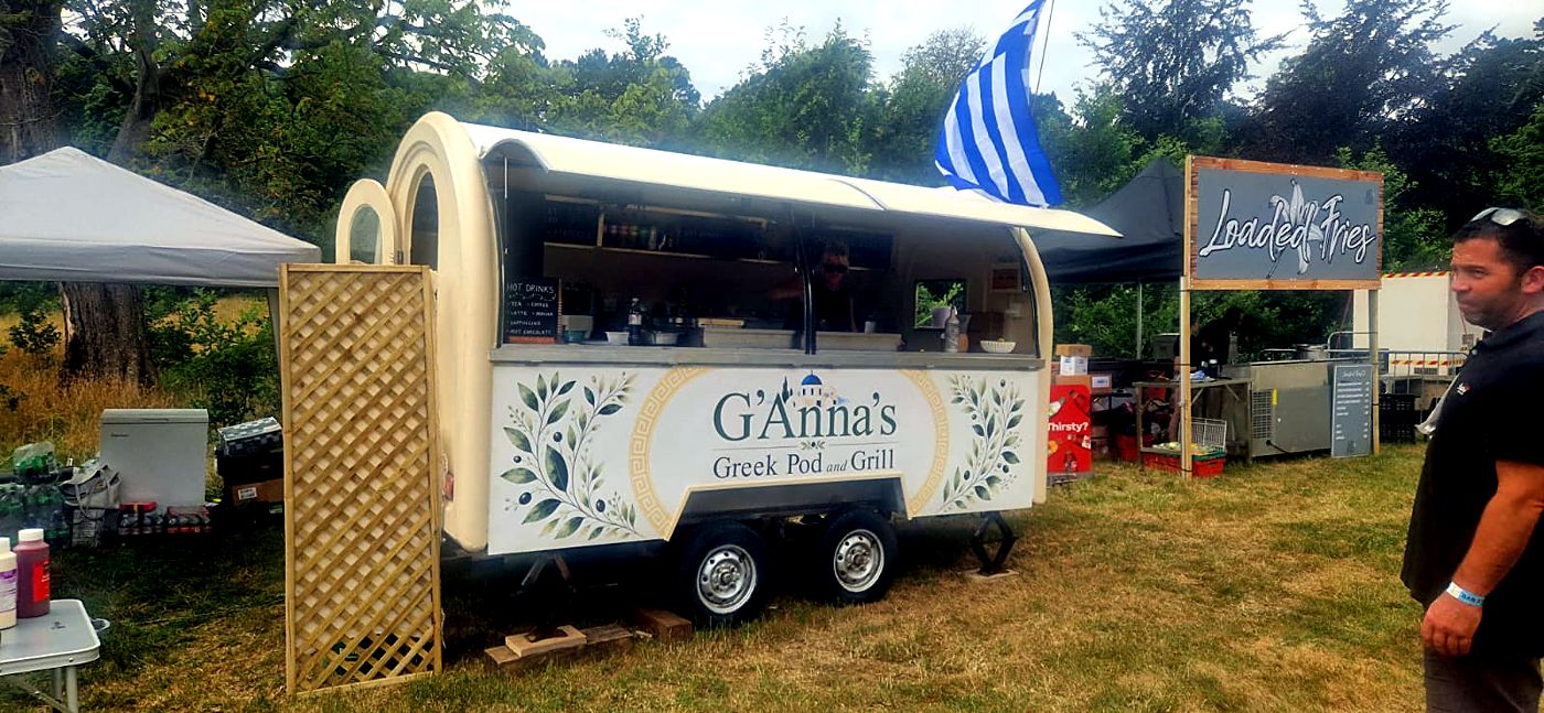 The G'Anna's pod set up at a summer event